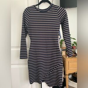 Women’s striped long sleeve dress by IRIS size S